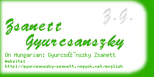 zsanett gyurcsanszky business card